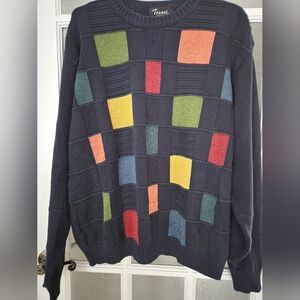 Vintage Tosani Multi Colour Grandpa Sweater